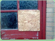 boarded up Borehamwood